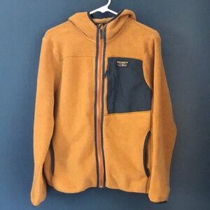 LL Bean men’s fleece jacket with hood - size M REG